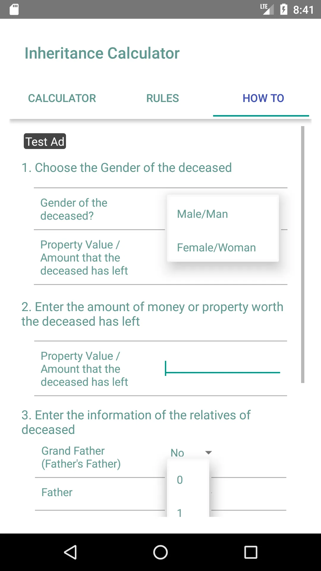 Inheritance Calculator & Zakat | Indus Appstore | Screenshot