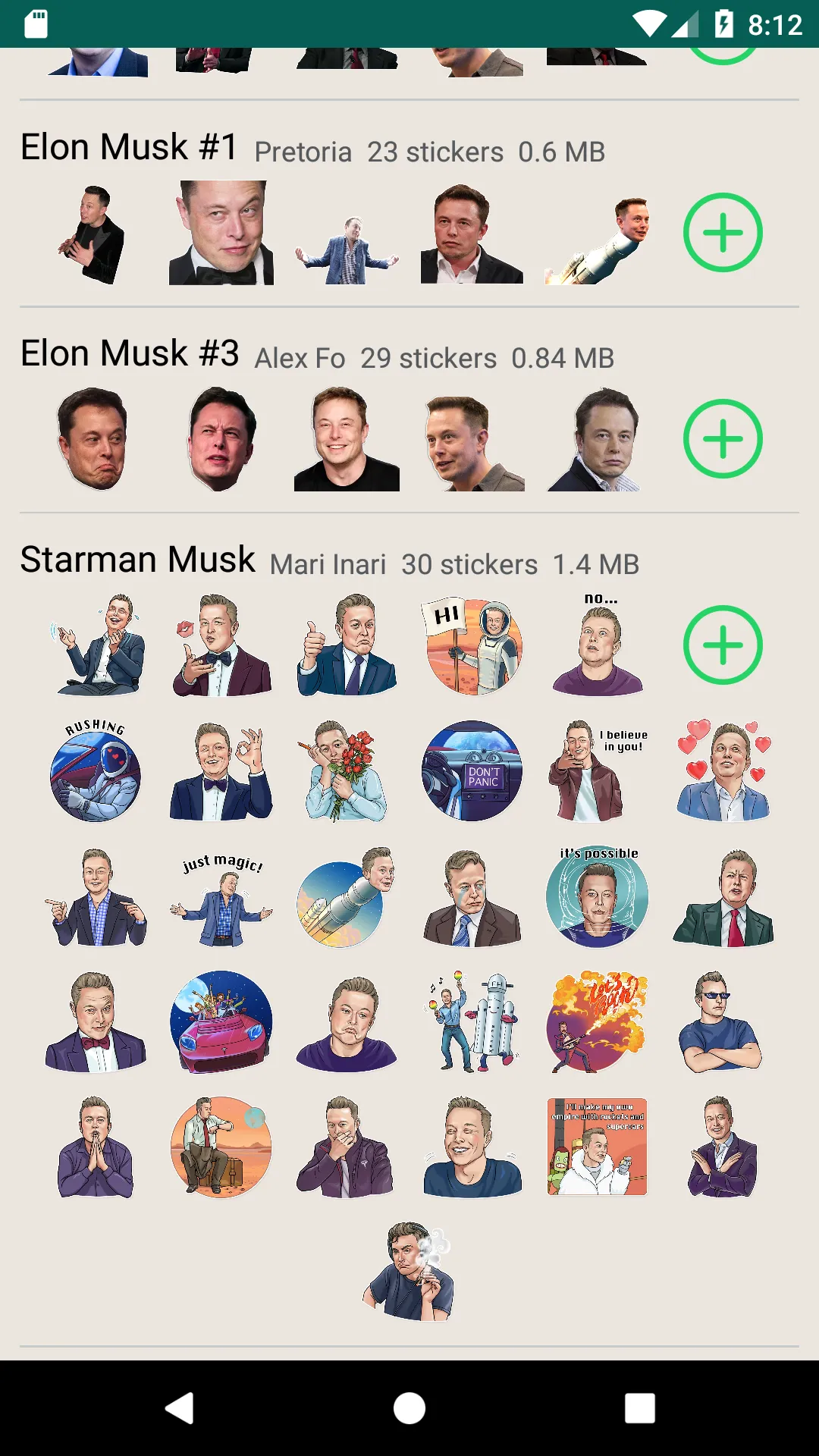 Elon Musk stickers for WAStick | Indus Appstore | Screenshot