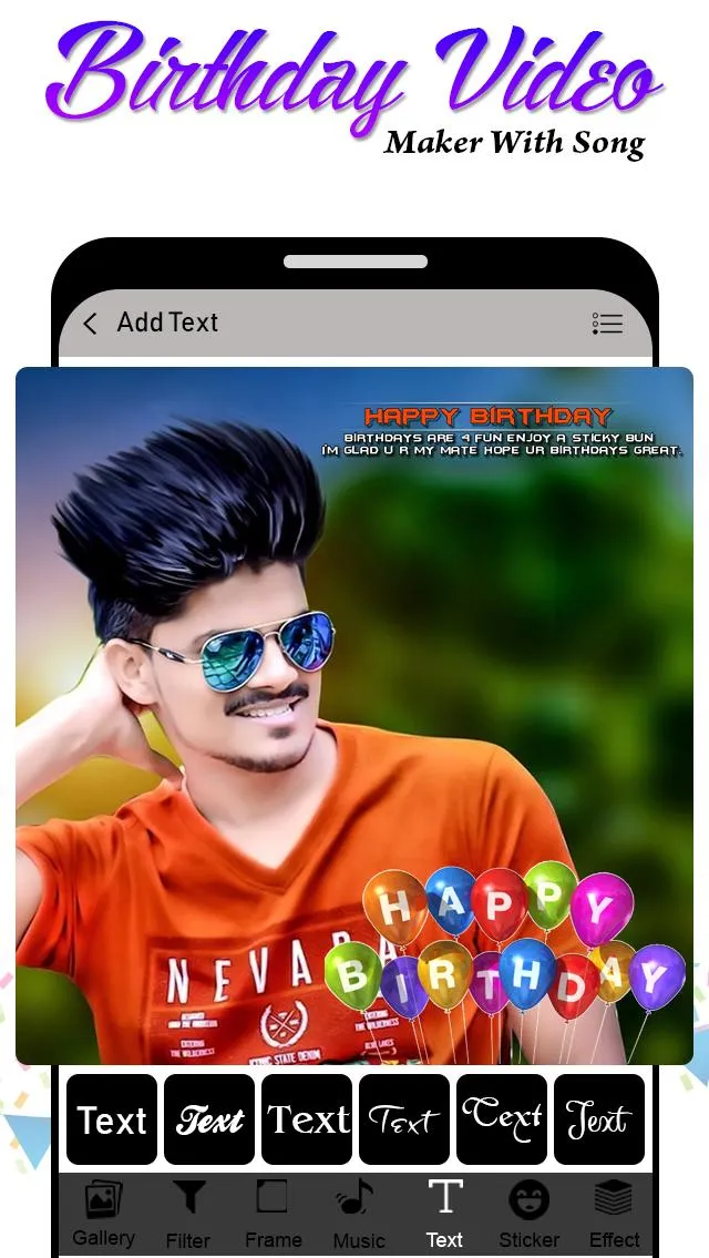 Birthday Video Maker with Song | Indus Appstore | Screenshot