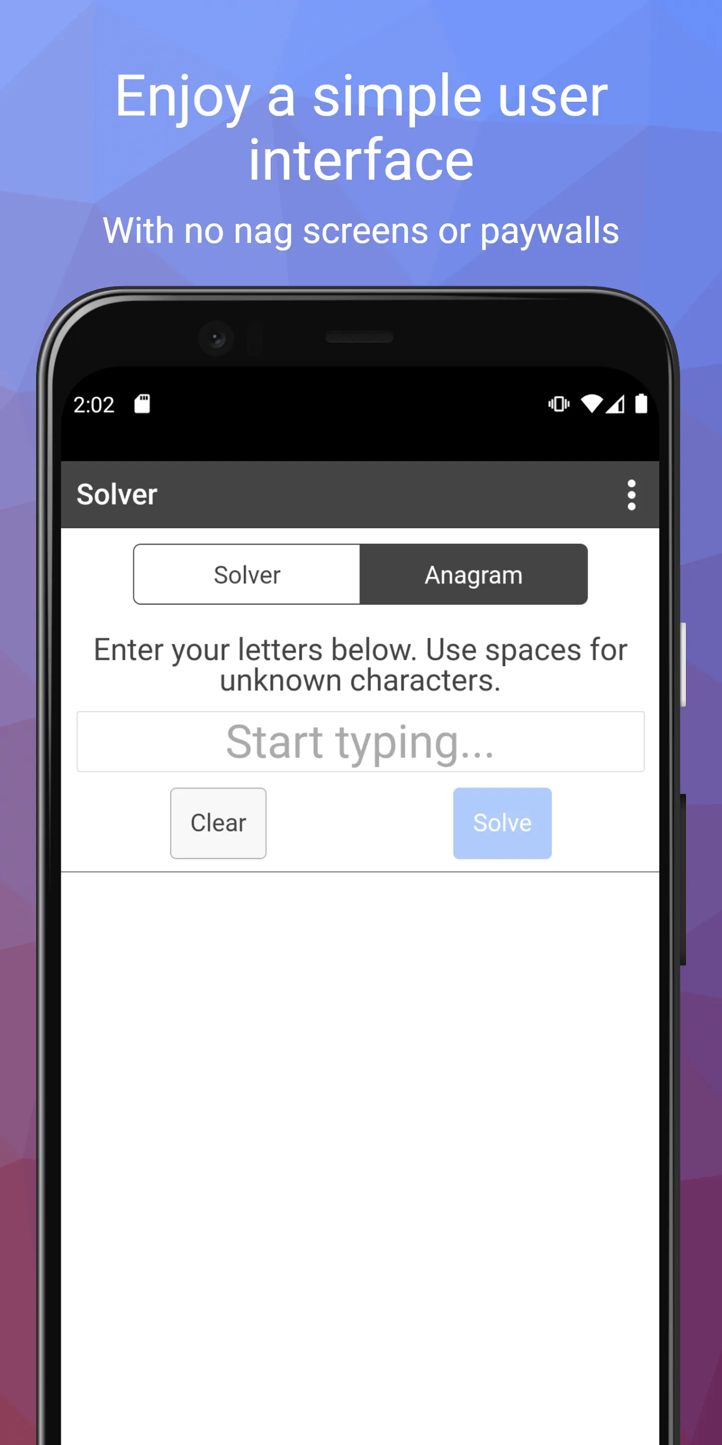 Crossword Solver CS | Indus Appstore | Screenshot