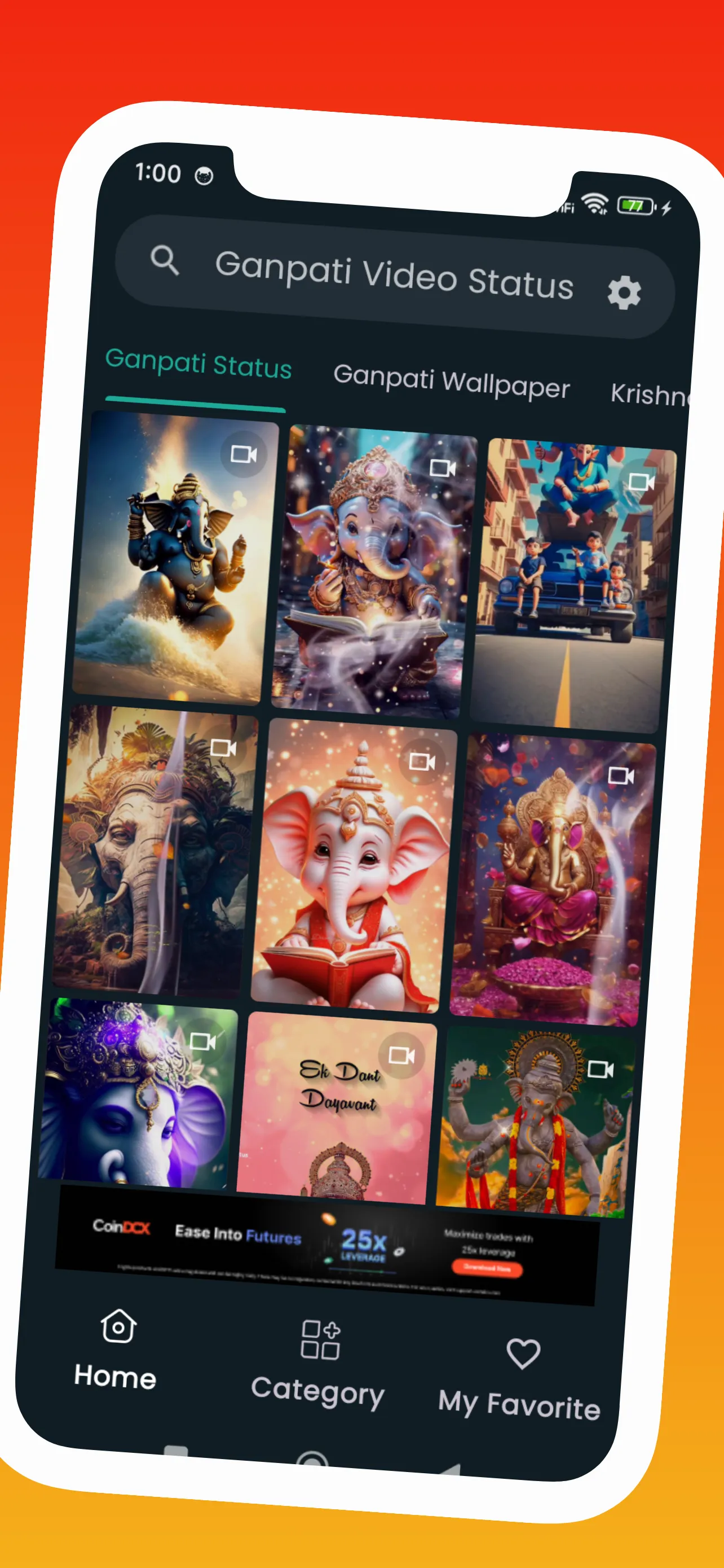 Ganpati Video Status | Indus Appstore | Screenshot