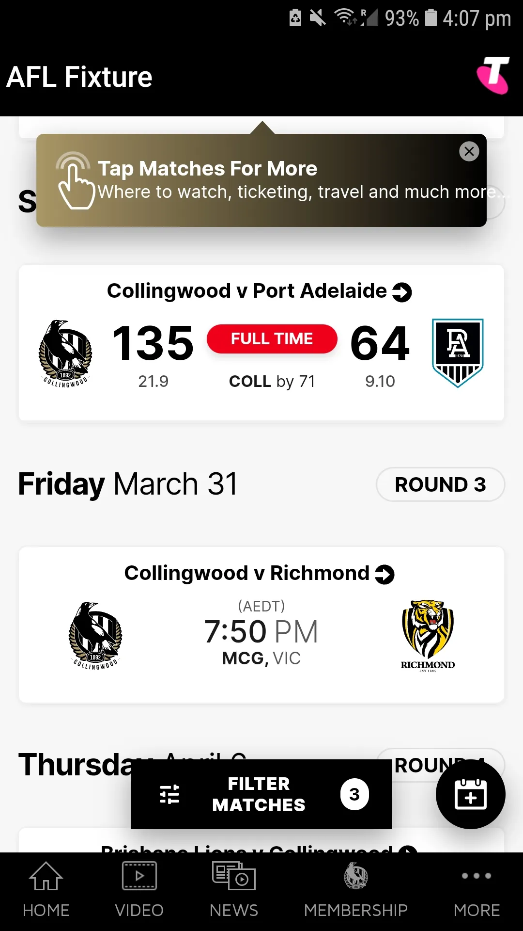 Collingwood Official App | Indus Appstore | Screenshot