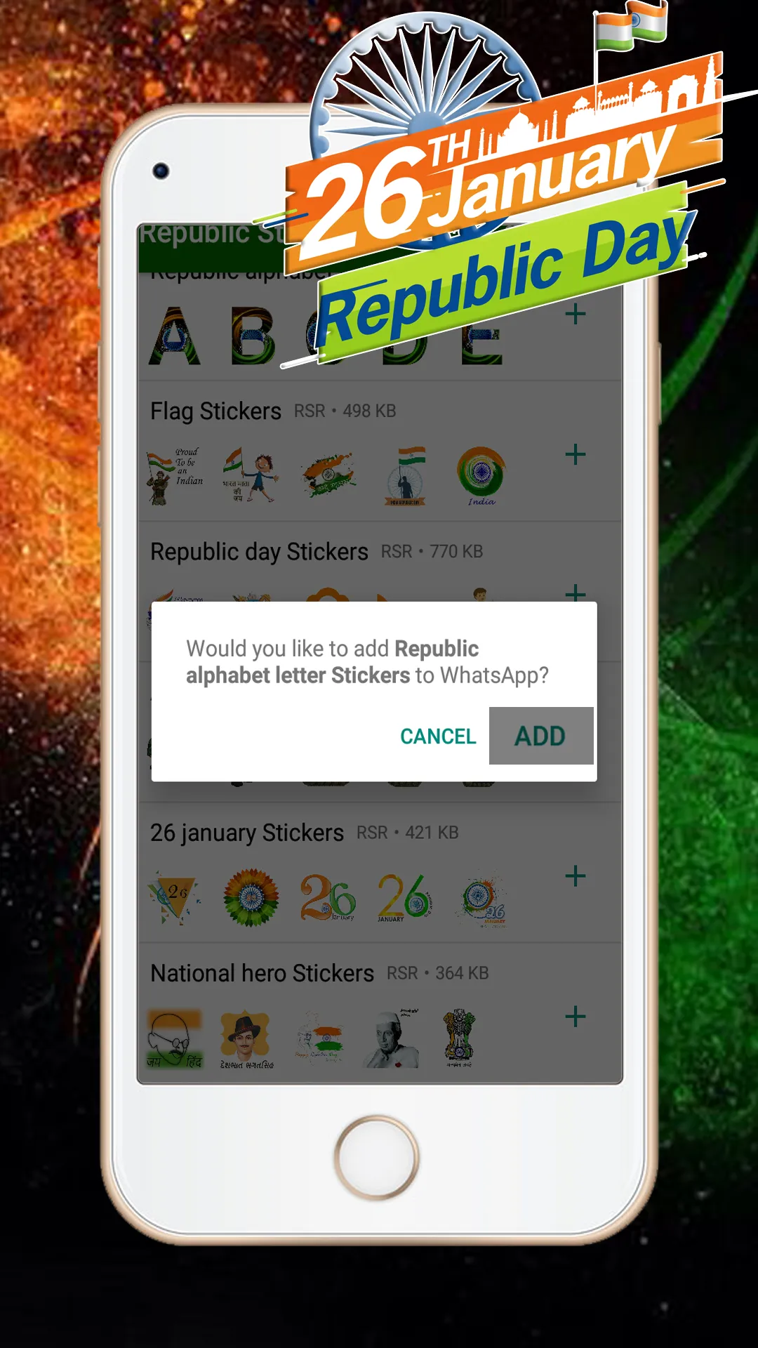 india Republic Day sticker | Indus Appstore | Screenshot