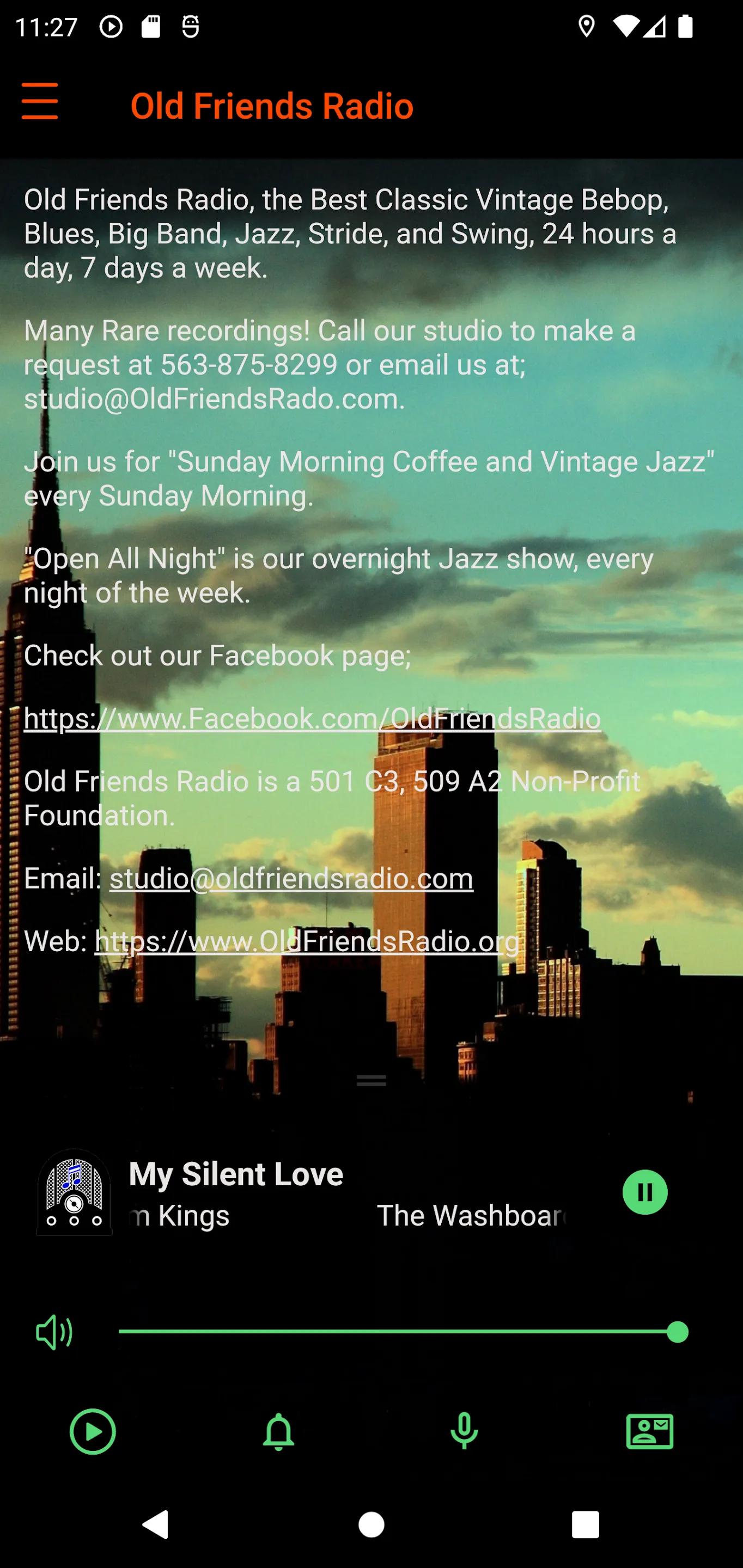 Old Friends Radio | Indus Appstore | Screenshot