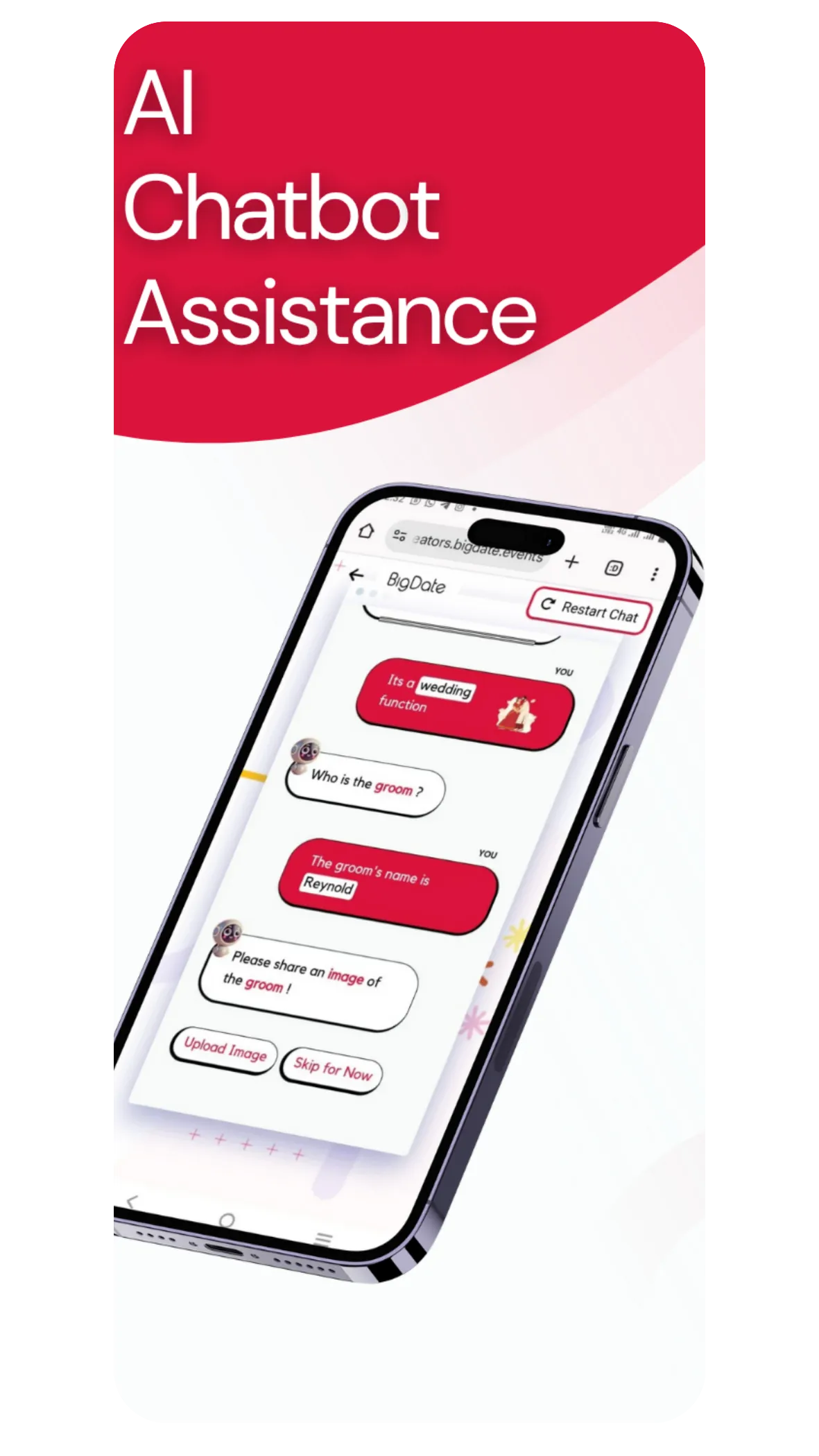 Bigdates AI Wedding Websites | Indus Appstore | Screenshot
