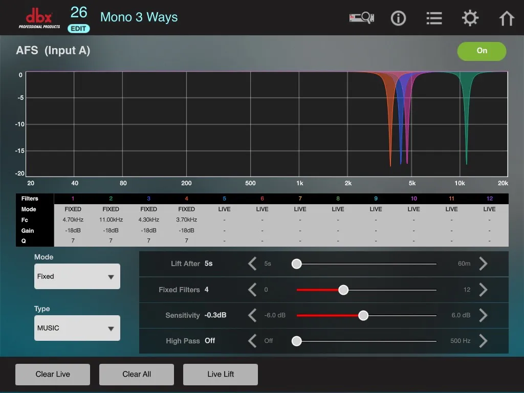 DriveRack VENU360 Control | Indus Appstore | Screenshot