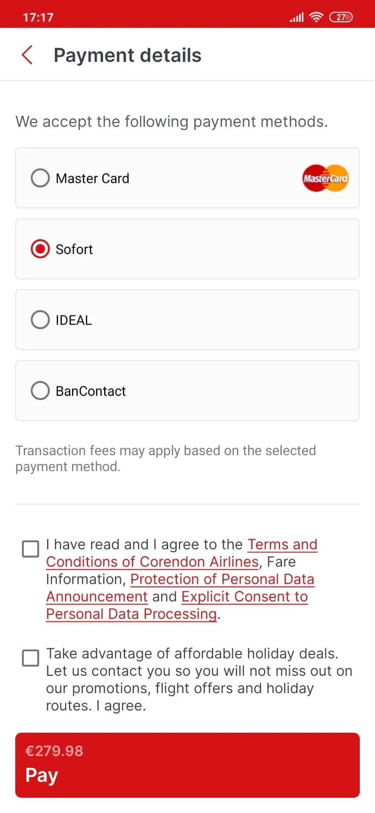 Corendon Airlines | Indus Appstore | Screenshot