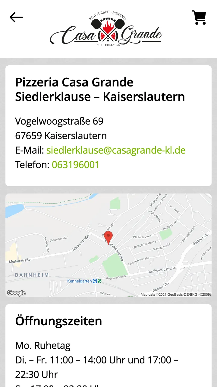 Pizzeria Casa Grande Kaisersl. | Indus Appstore | Screenshot