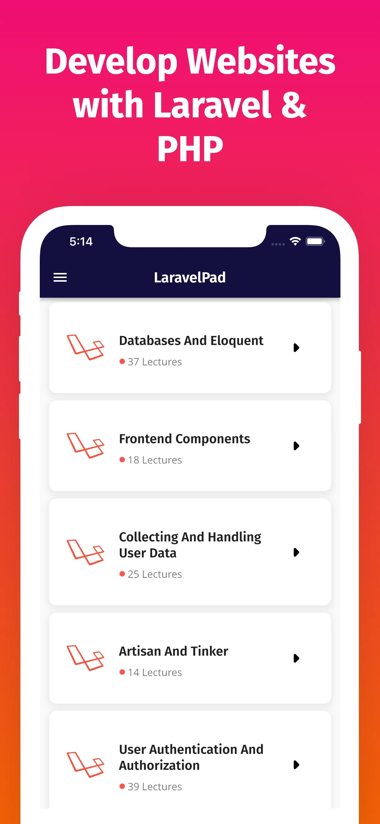 Learn Laravel Coding Offline | Indus Appstore | Screenshot