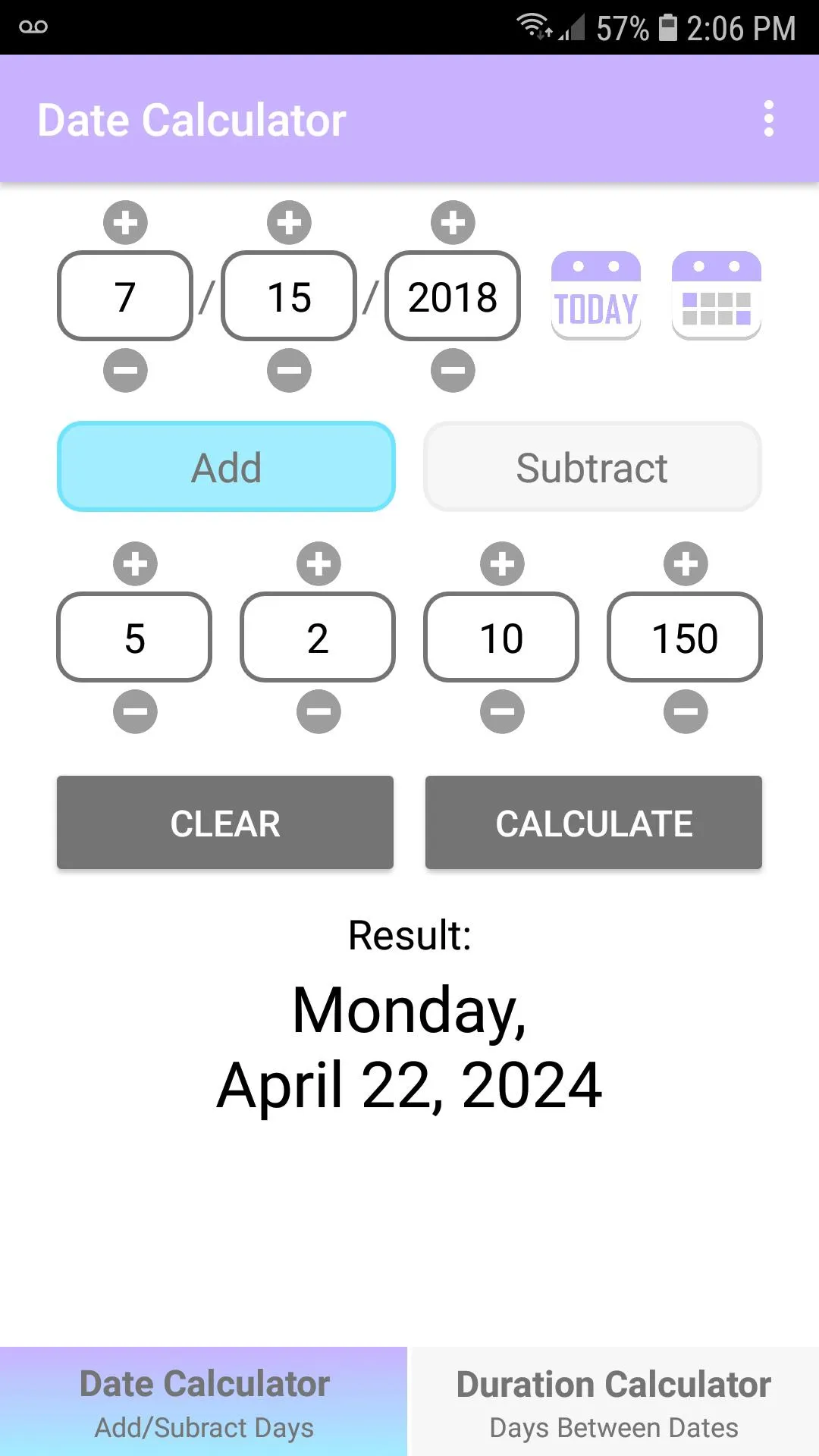 Date Calculator | Indus Appstore | Screenshot