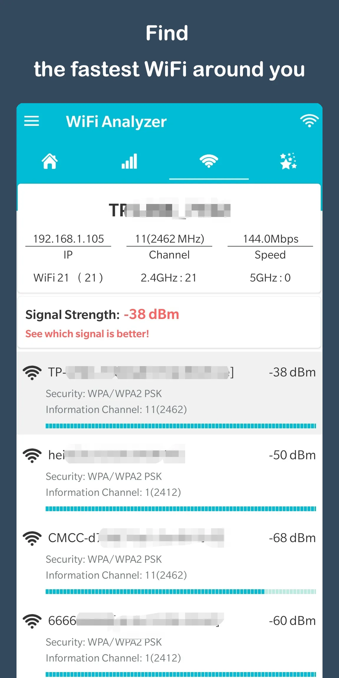 WiFi Analyzer - WiFi Test | Indus Appstore | Screenshot