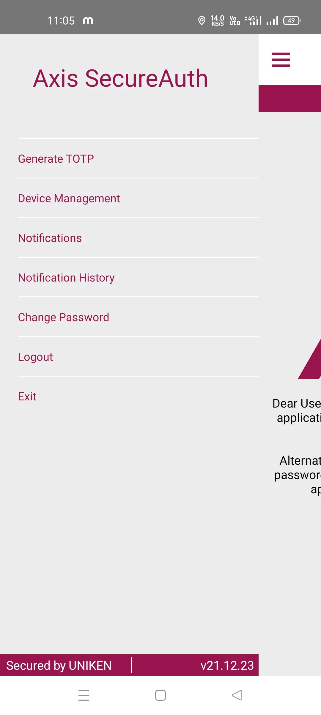 Axis SecureAuth | Indus Appstore | Screenshot