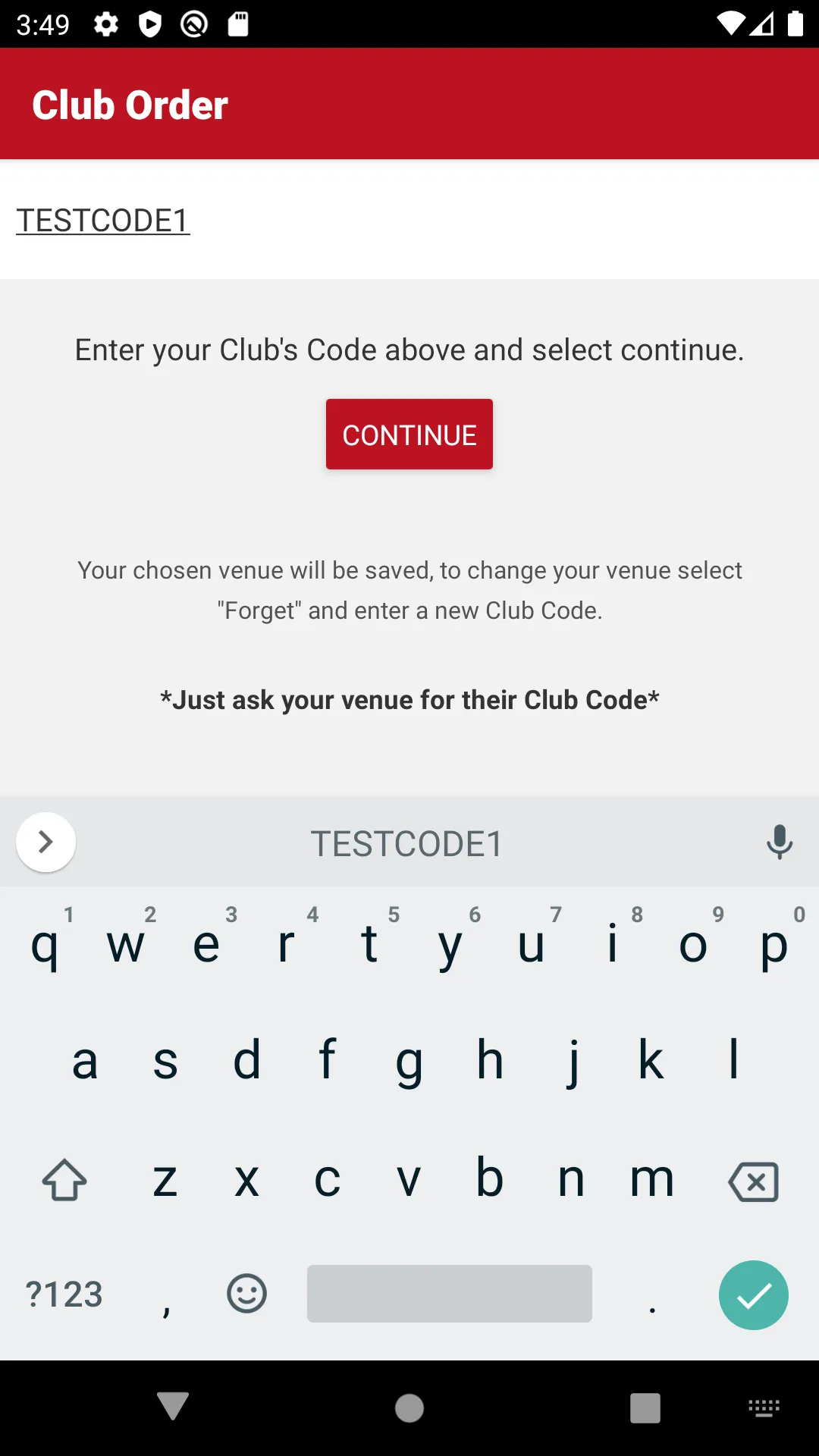 Club Order | Indus Appstore | Screenshot