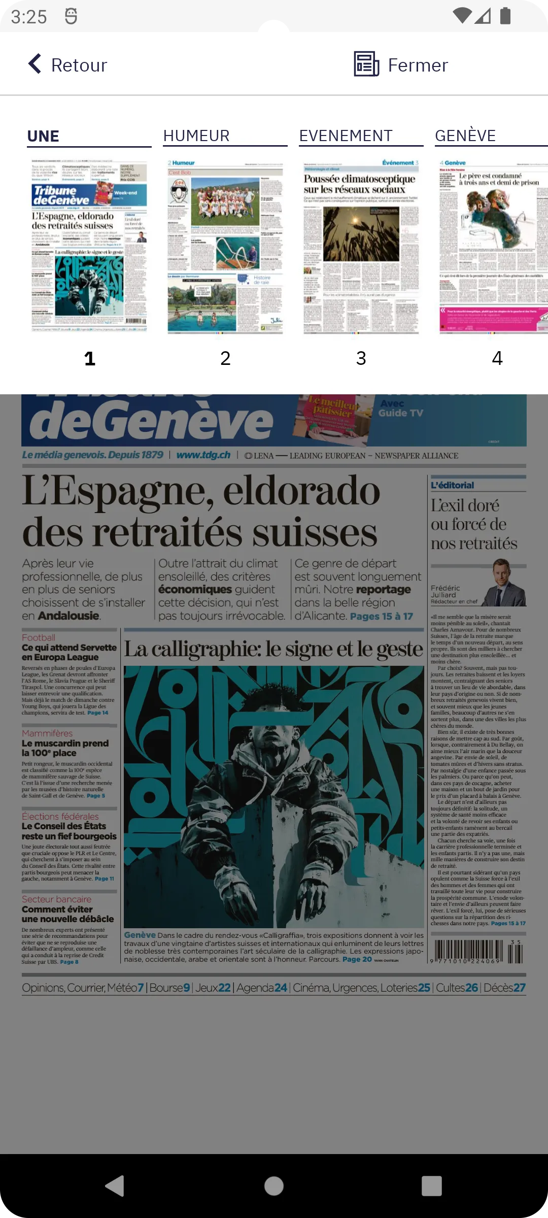 Tribune de Genève, le journal | Indus Appstore | Screenshot