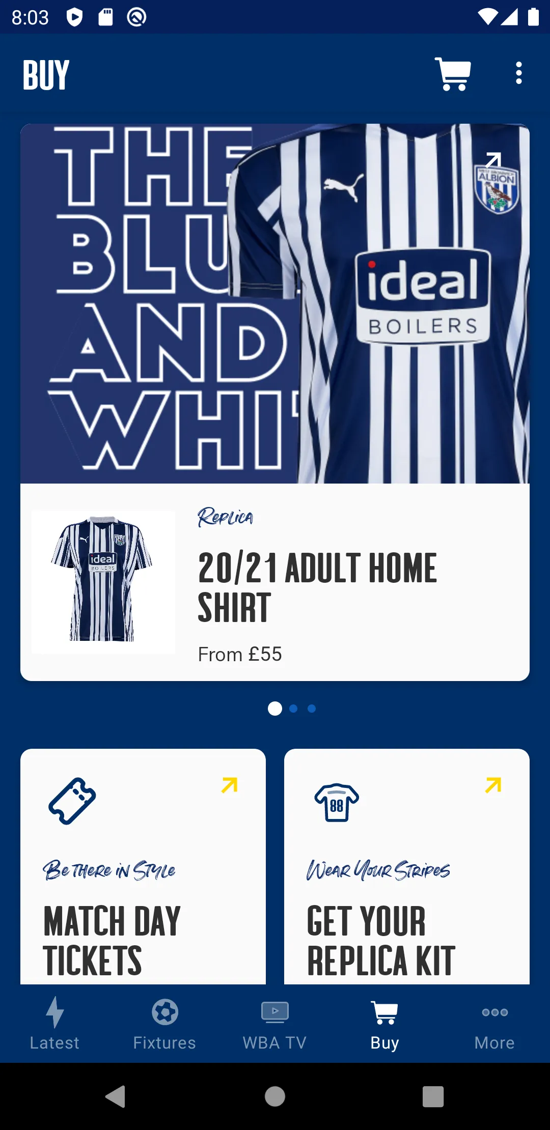 West Bromwich Albion | Indus Appstore | Screenshot