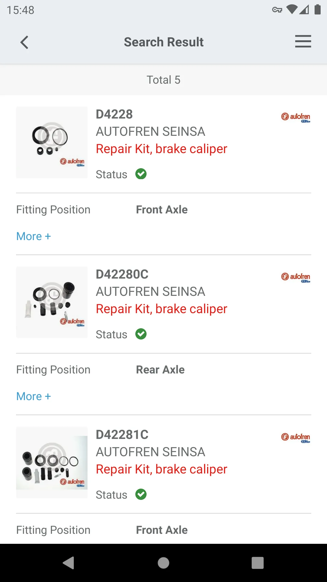 AUTOFREN SEINSA | Indus Appstore | Screenshot