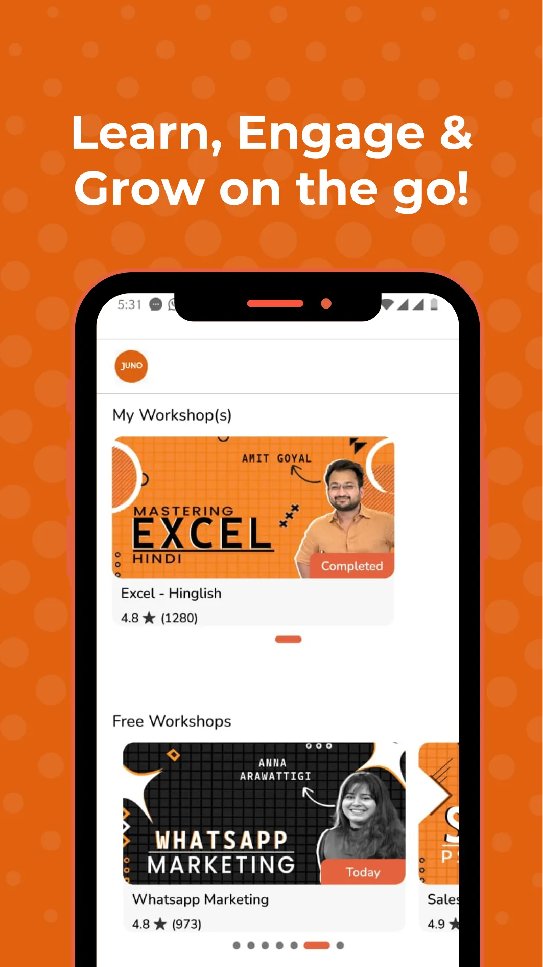 Juno: Courses | Indus Appstore | Screenshot
