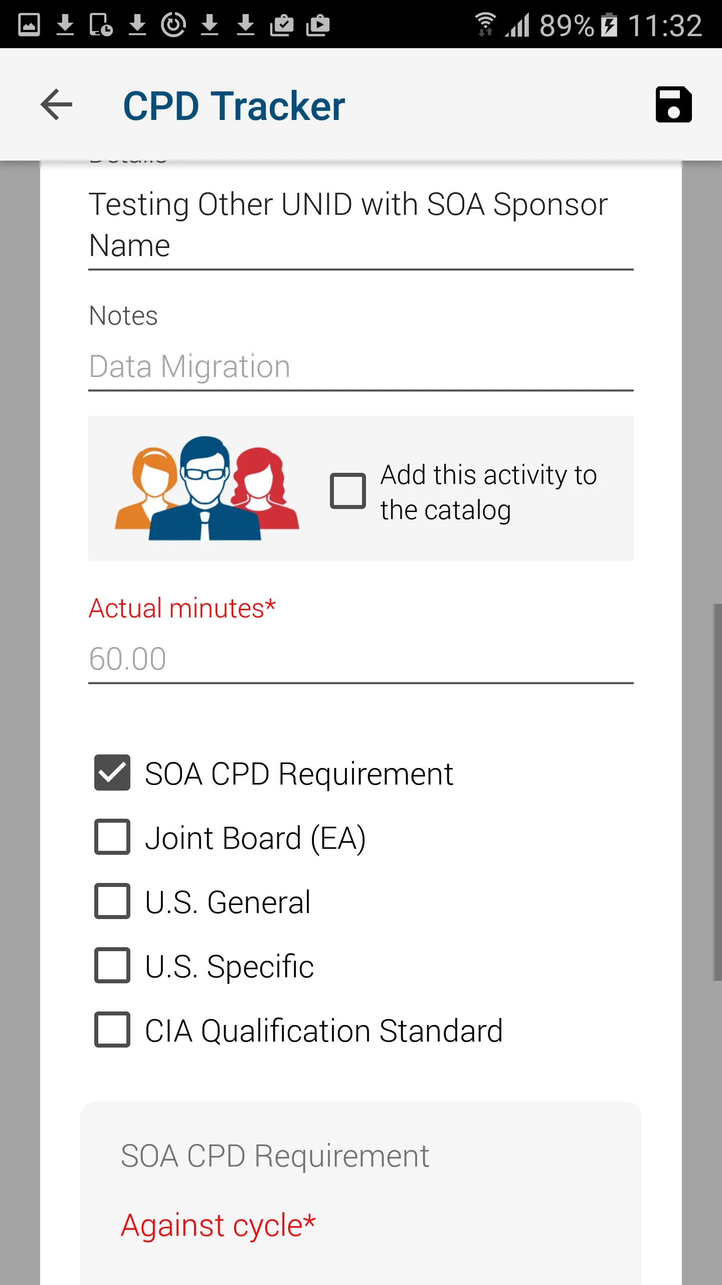 SOA CPD Tracker | Indus Appstore | Screenshot