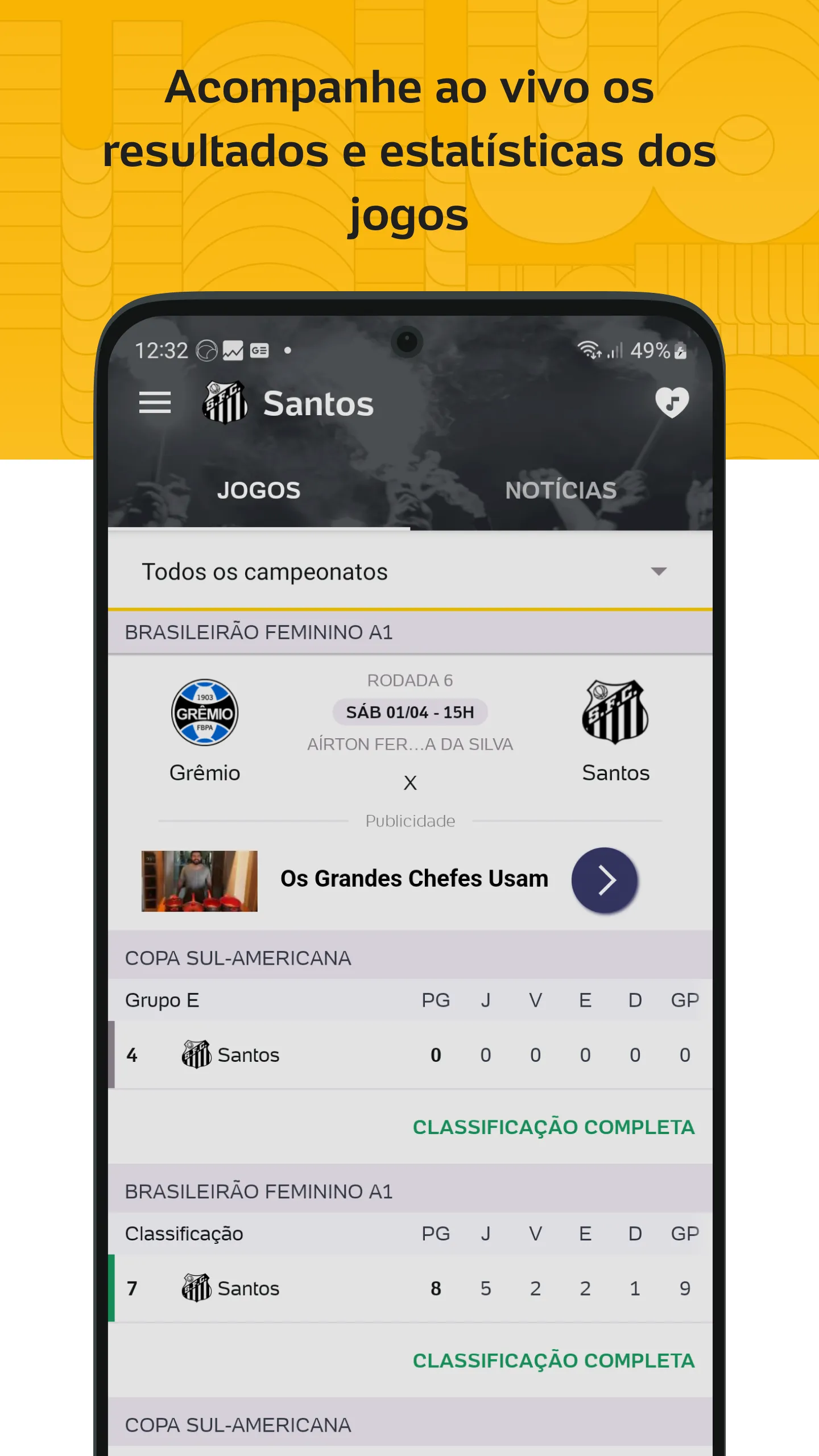 Placar UOL - Futebol | Indus Appstore | Screenshot