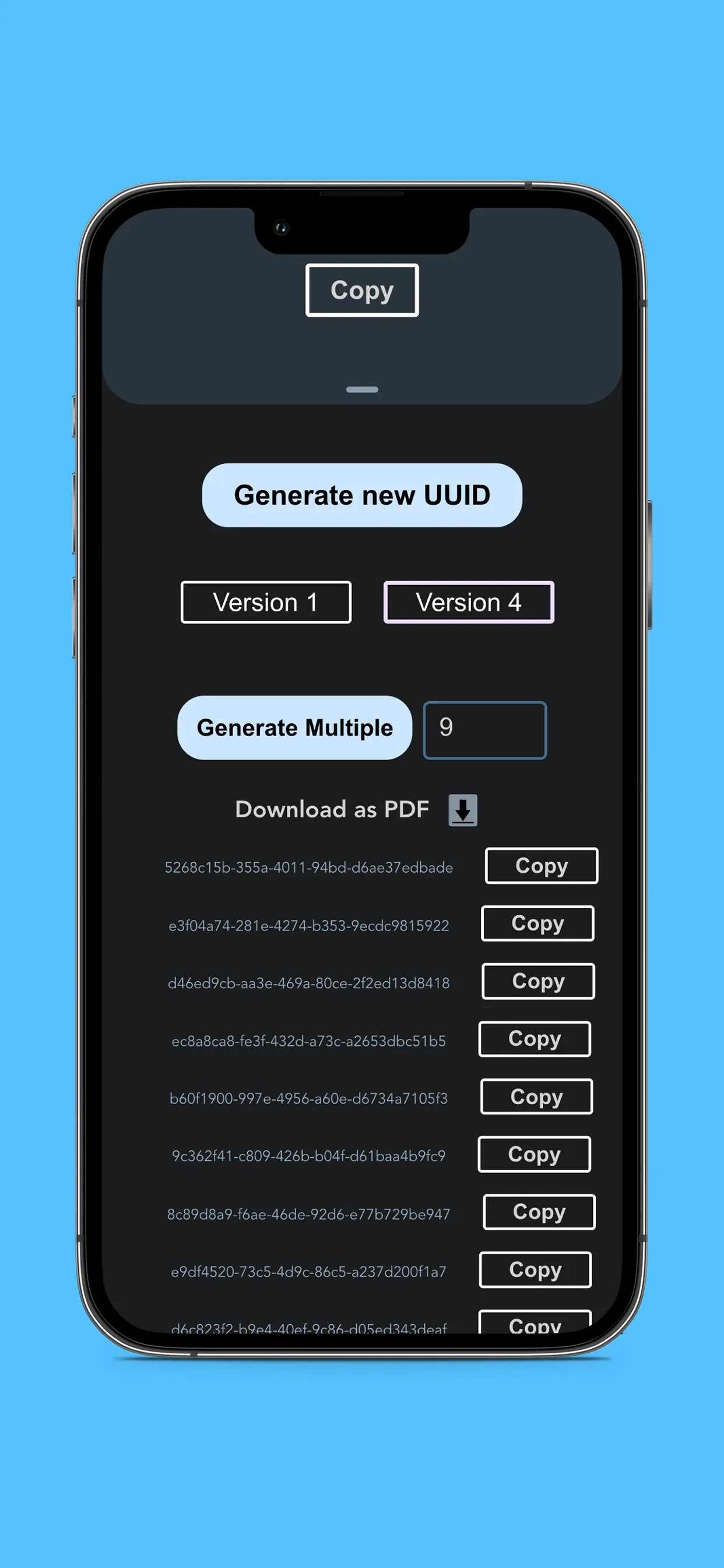 UUID Generator | Indus Appstore | Screenshot