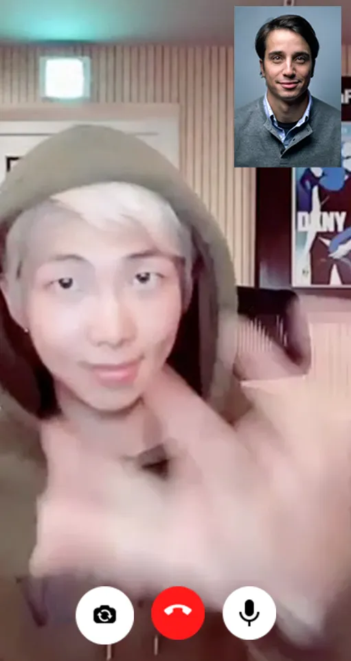 Kim Namjoon Fake Video Call | Indus Appstore | Screenshot