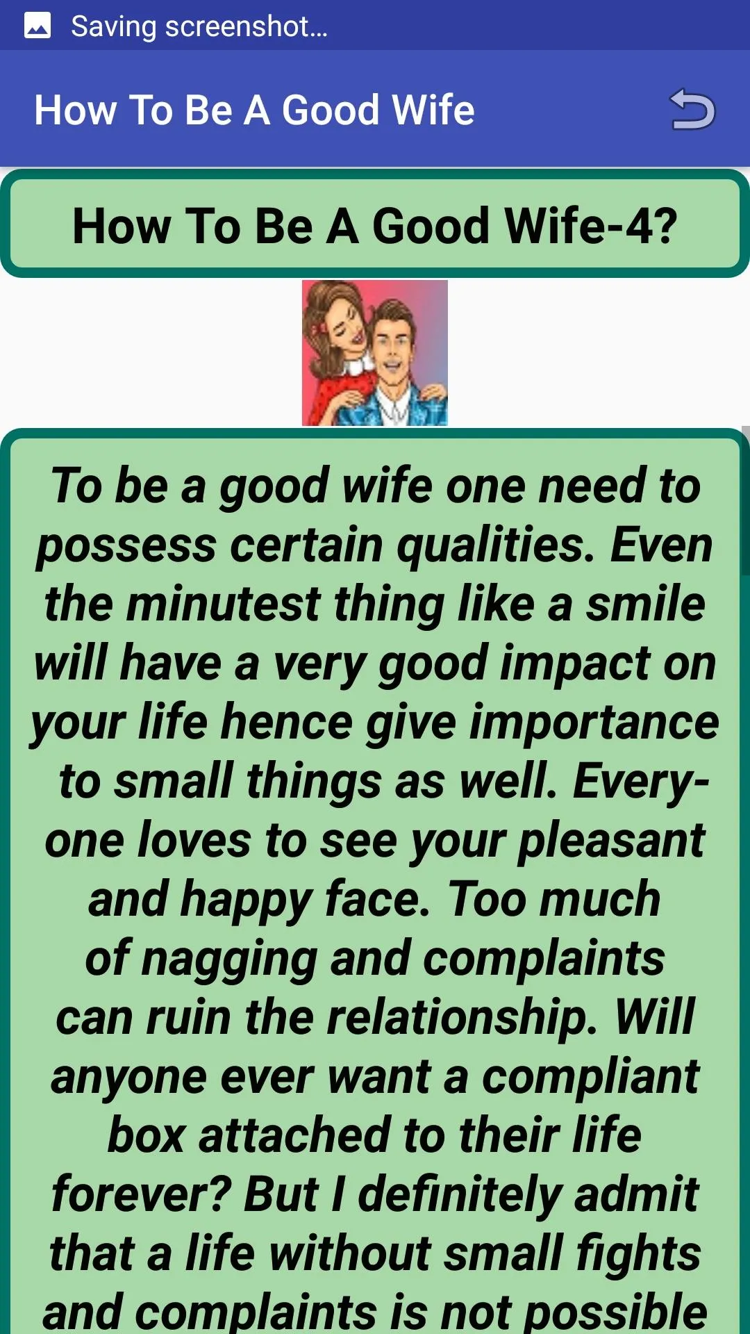 How To Be A Good Wife | Indus Appstore | Screenshot