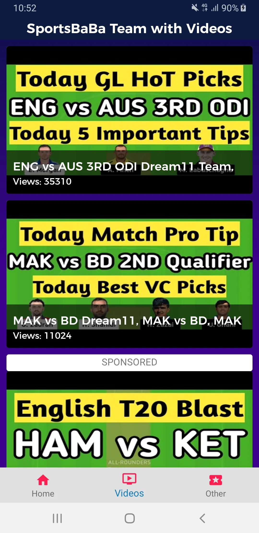 SportsBaBa™: IPL Dream Team | Indus Appstore | Screenshot