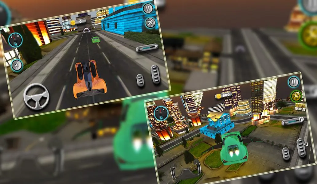 Sports Car Flying 3d | Indus Appstore | Screenshot