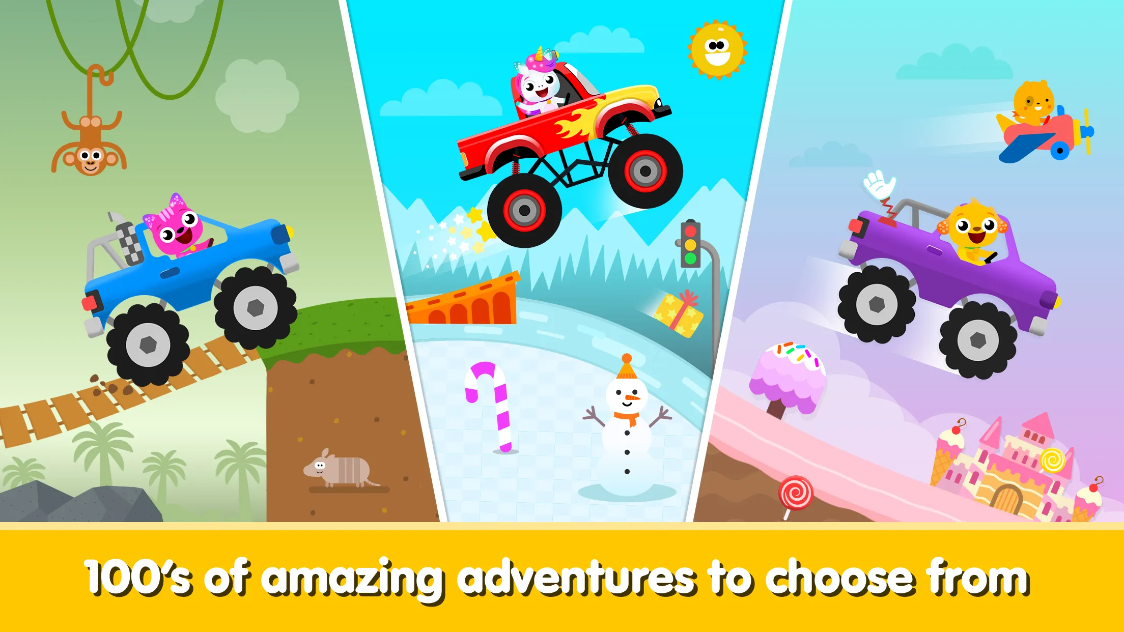 Kids Monster Truck Games 2+ | Indus Appstore | Screenshot