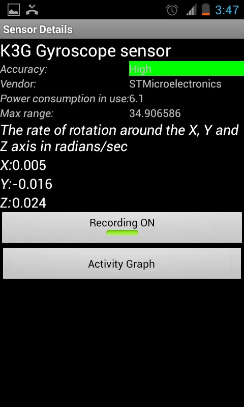 Sensors of Android | Indus Appstore | Screenshot