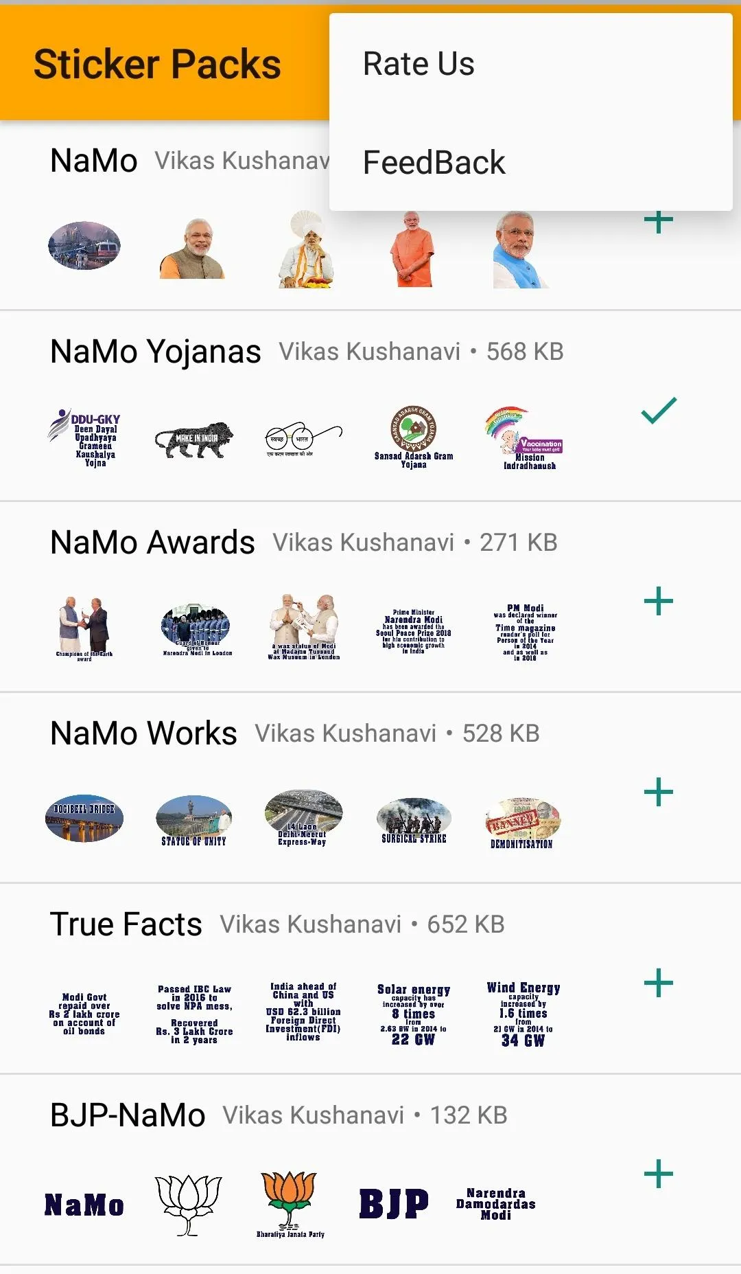 NaMo Stickers for Whatsapp | Indus Appstore | Screenshot