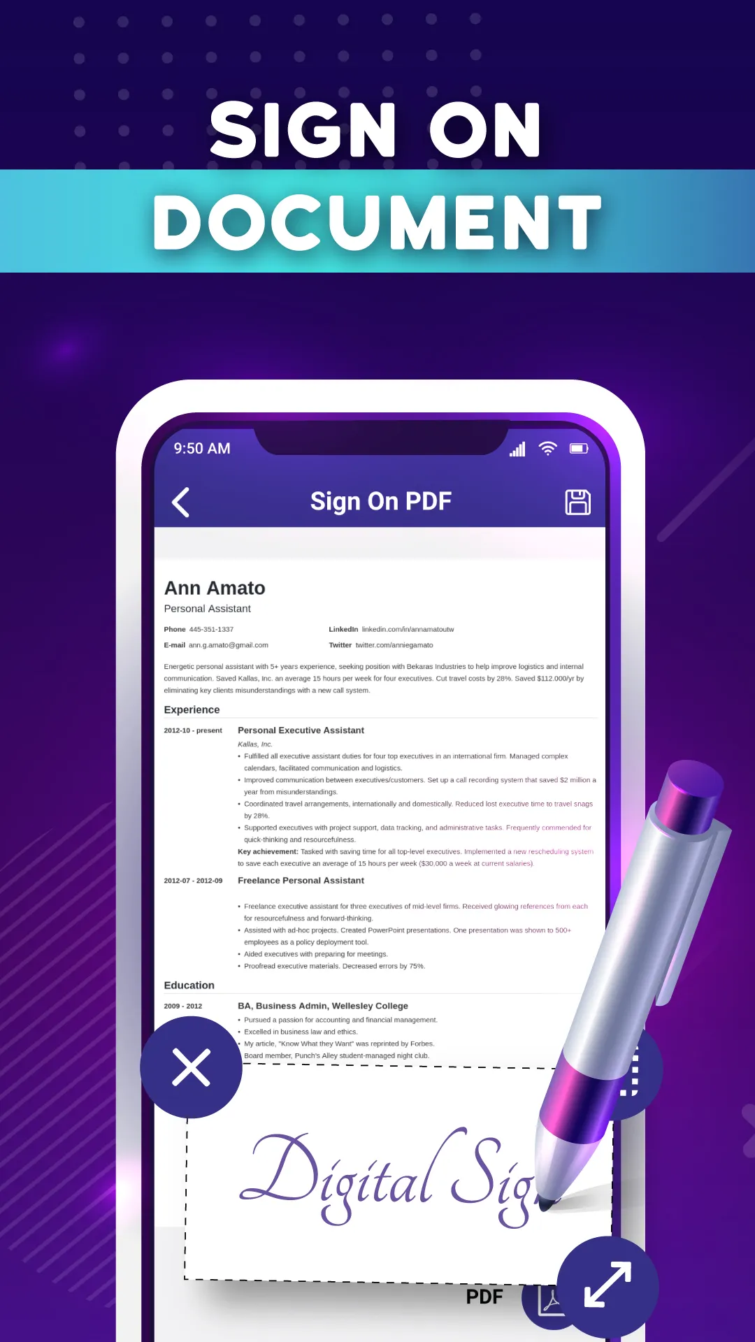 Signature On Docs & Photos | Indus Appstore | Screenshot