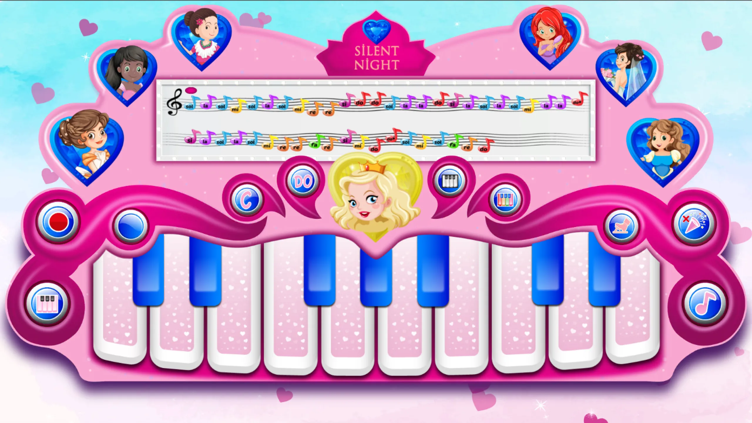 Pink Real Piano Princess Piano | Indus Appstore | Screenshot