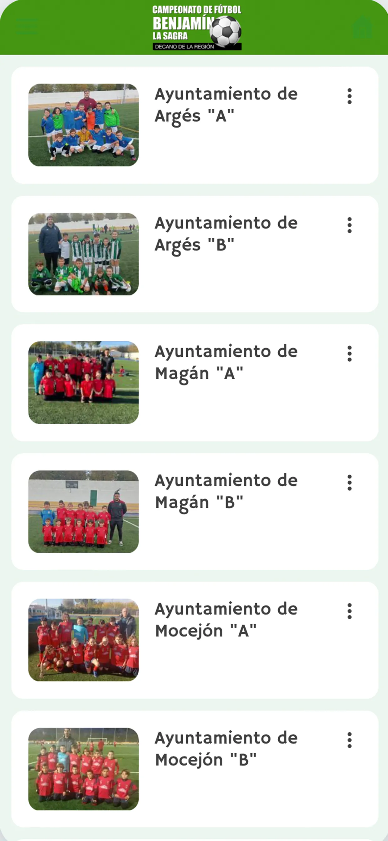 Fútbol Benjamín La Sagra | Indus Appstore | Screenshot