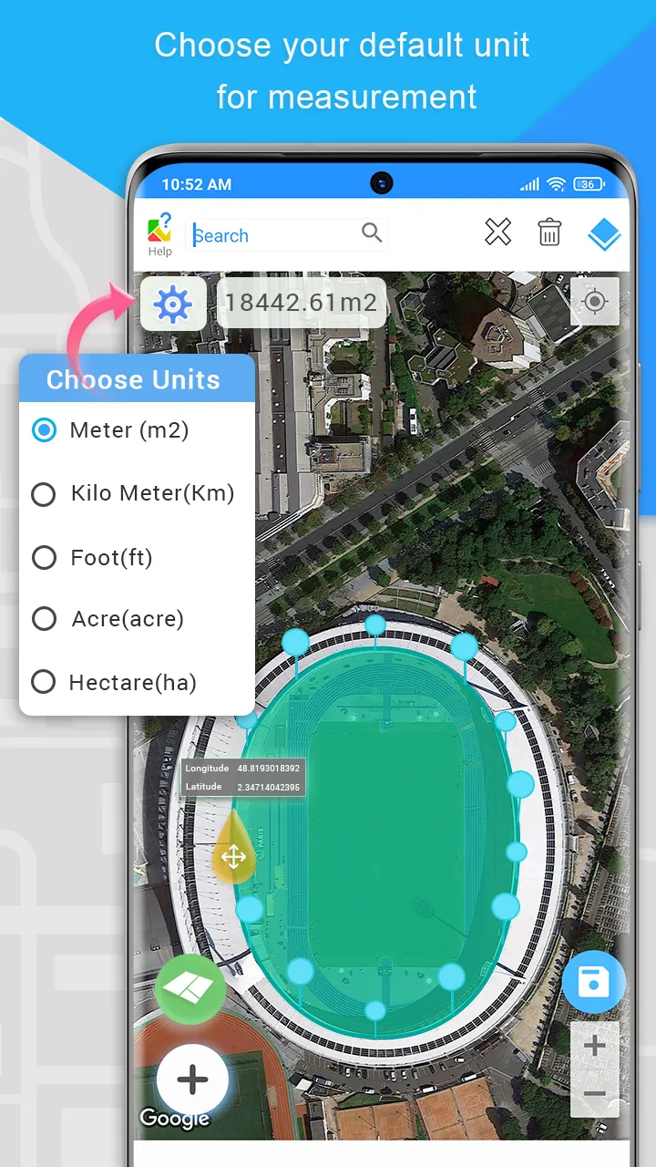 Gps Area Measurement | Indus Appstore | Screenshot