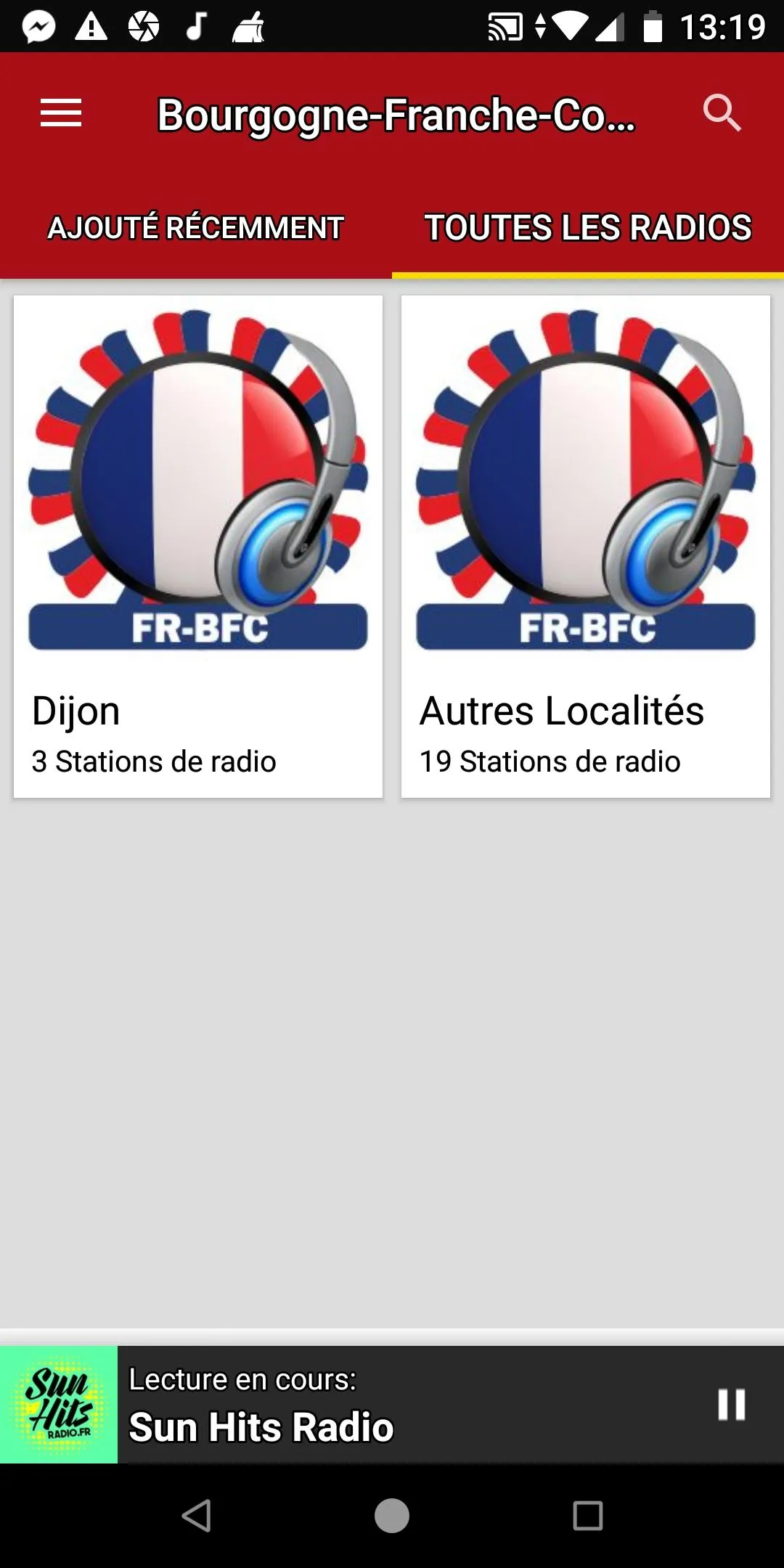 Radios:Bourgogne-Franche-Comté | Indus Appstore | Screenshot