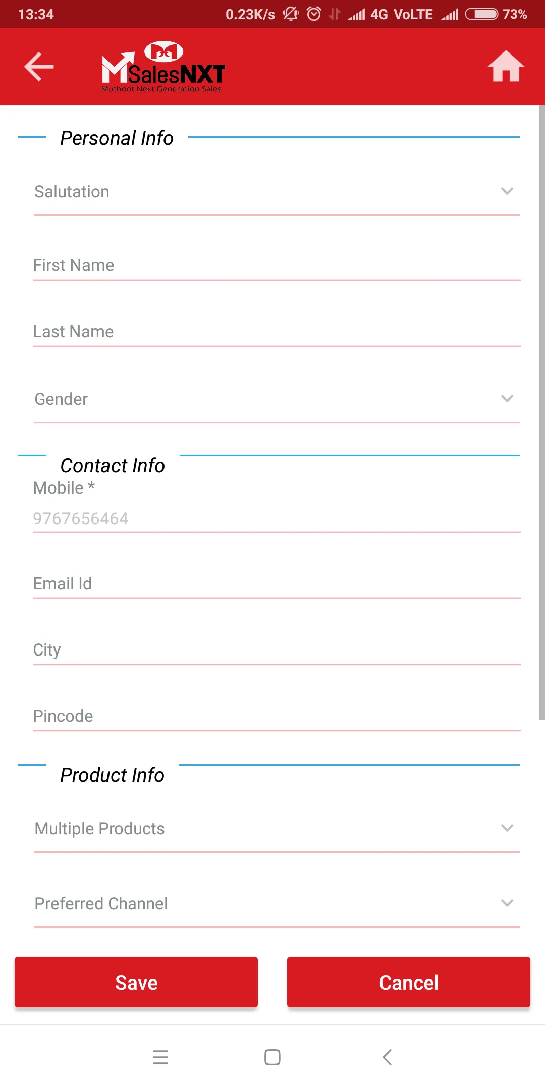 MSalesNXT | Indus Appstore | Screenshot