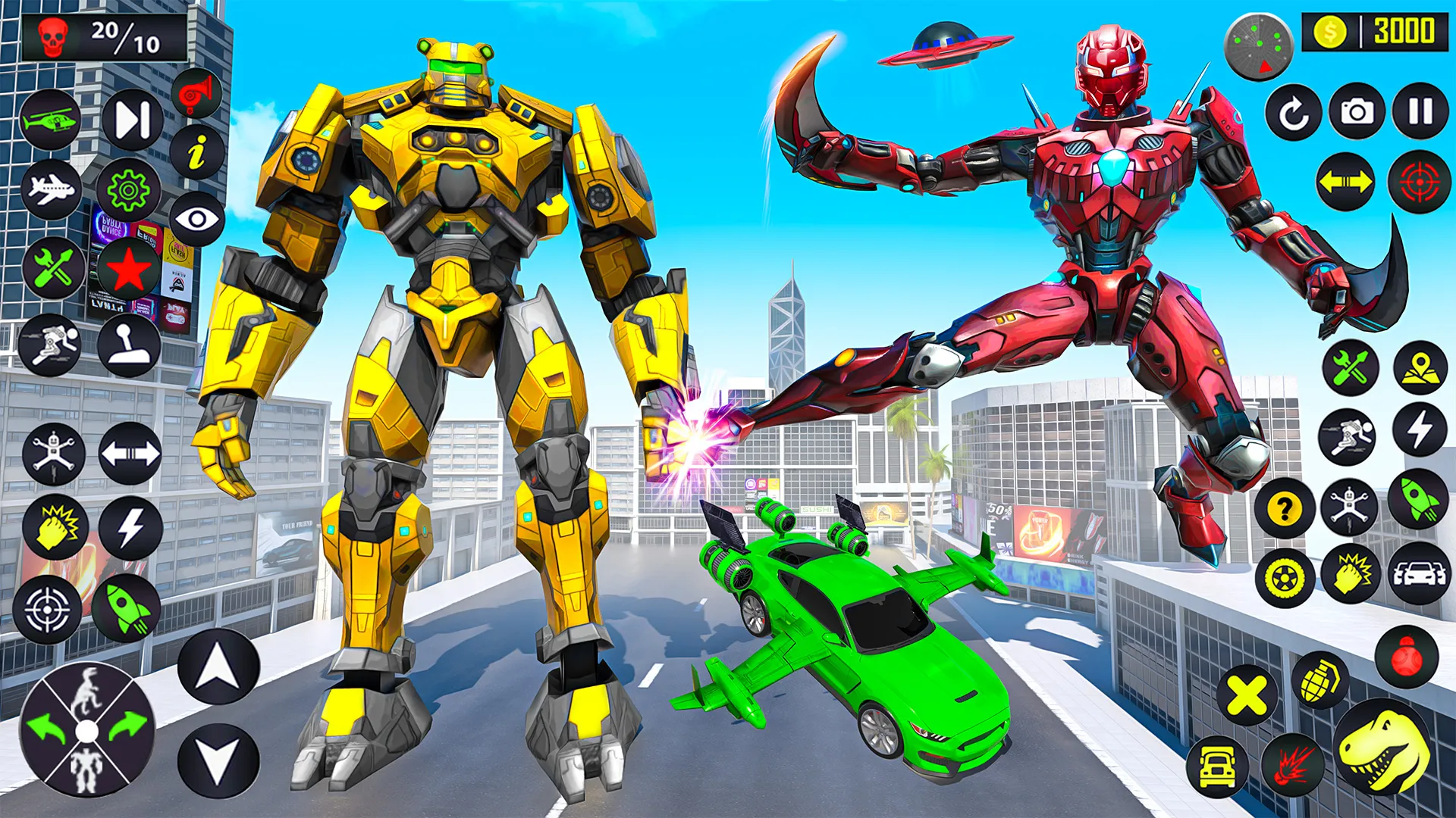 Flying Car Robot Fighting Game | Indus Appstore | Screenshot