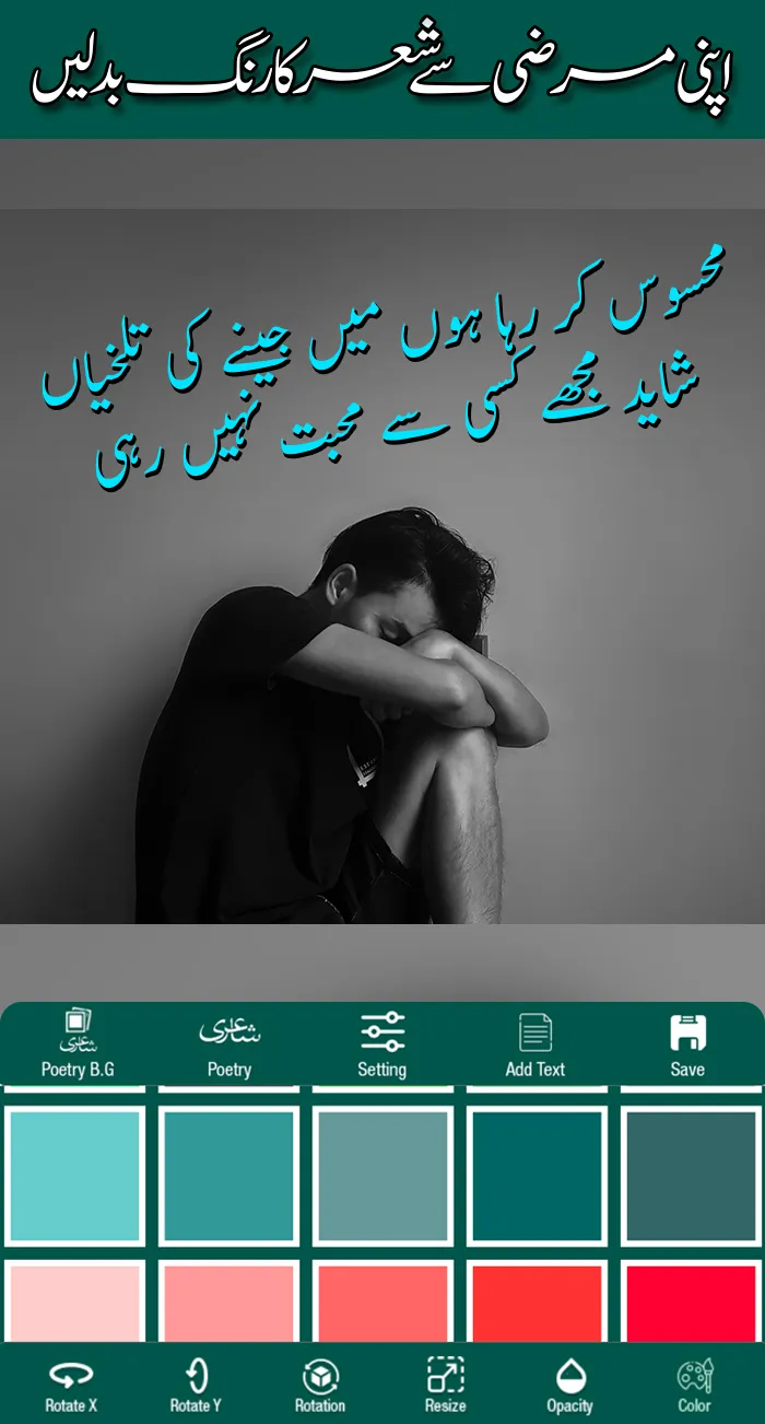 Urdu Poetry's On Photo Editor | Indus Appstore | Screenshot