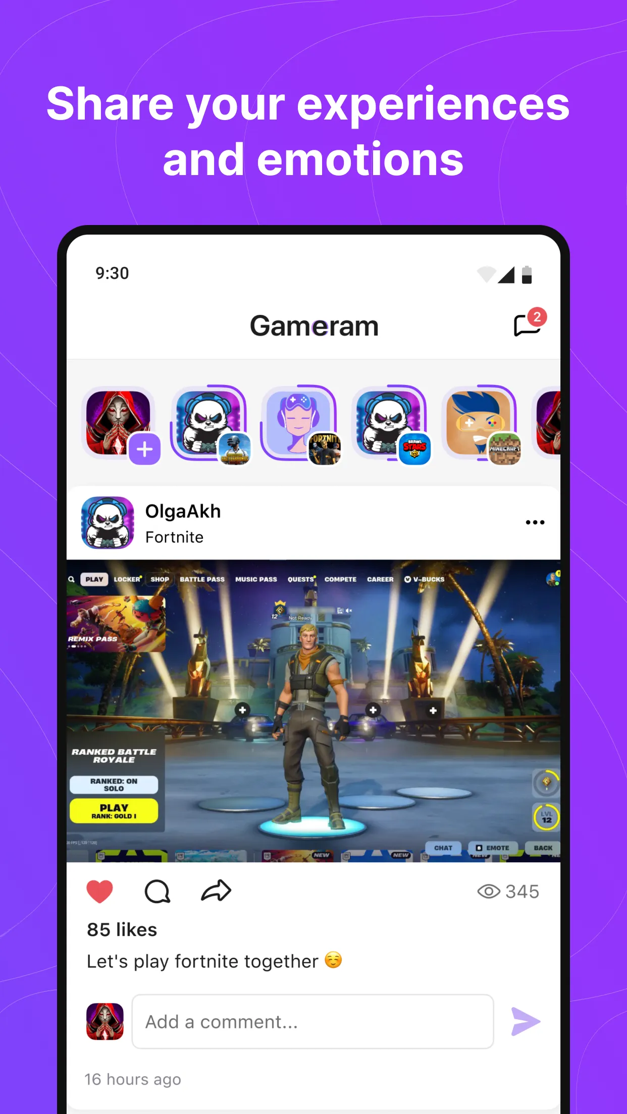 Gameram: Gaming social network | Indus Appstore | Screenshot