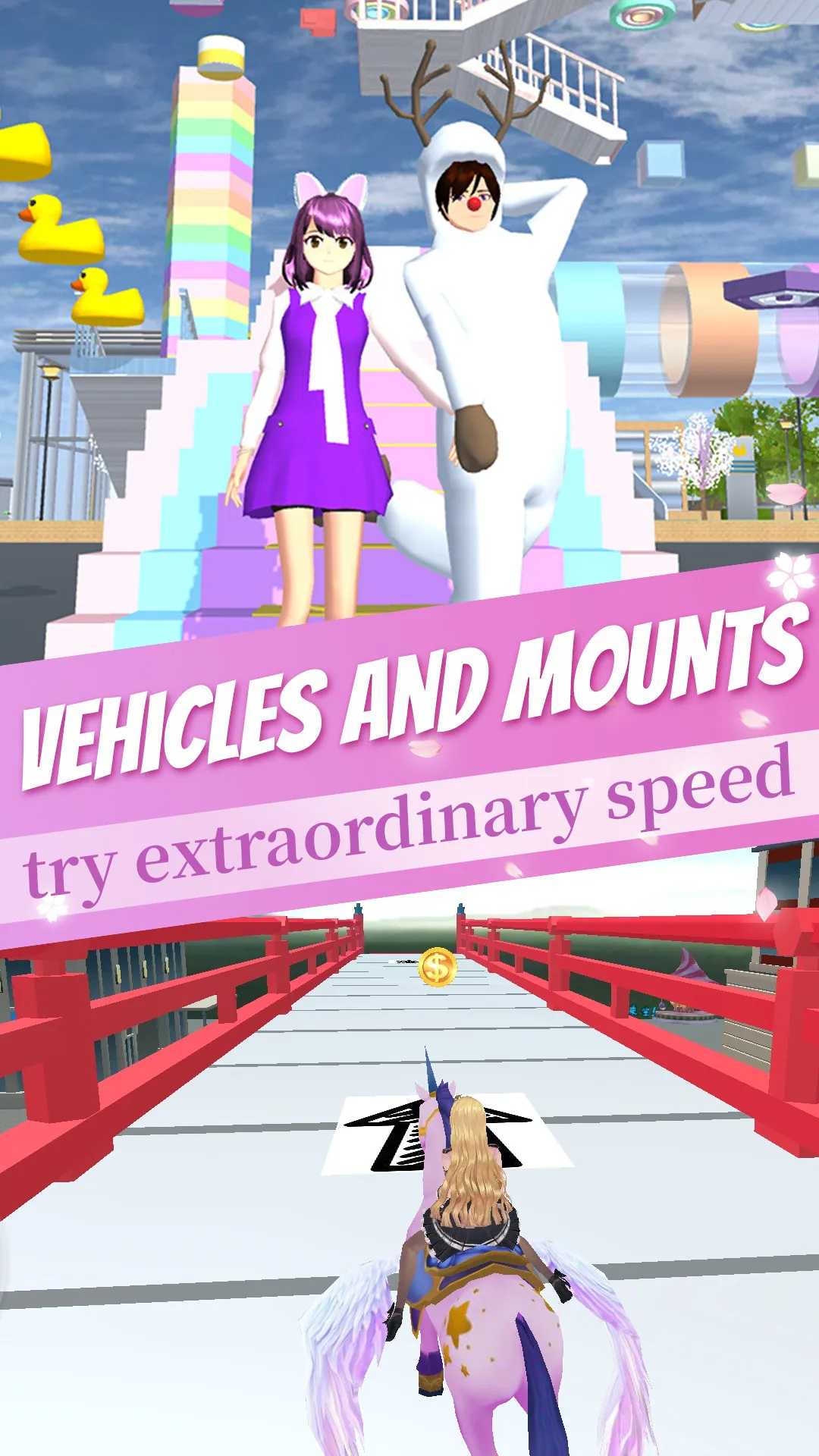 Anime School Girl Parkour Race | Indus Appstore | Screenshot