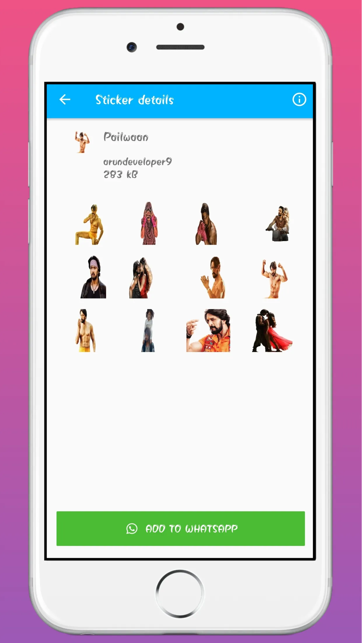 kichcha Sudeepa Stickers | Indus Appstore | Screenshot