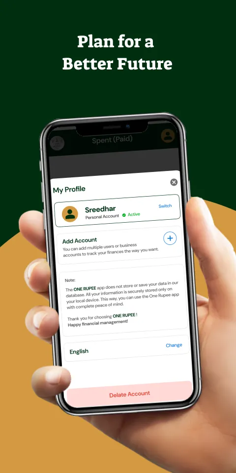 One Rupee-Track your finances | Indus Appstore | Screenshot