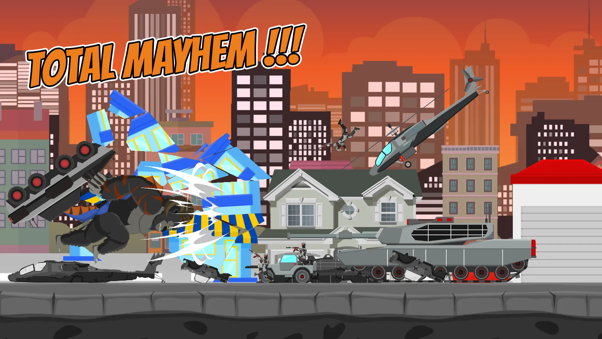 Hybrid Gorilla: Urban Rampage | Indus Appstore | Screenshot
