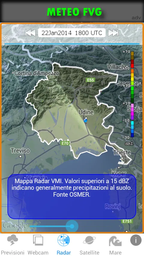 METEO FVG | Indus Appstore | Screenshot