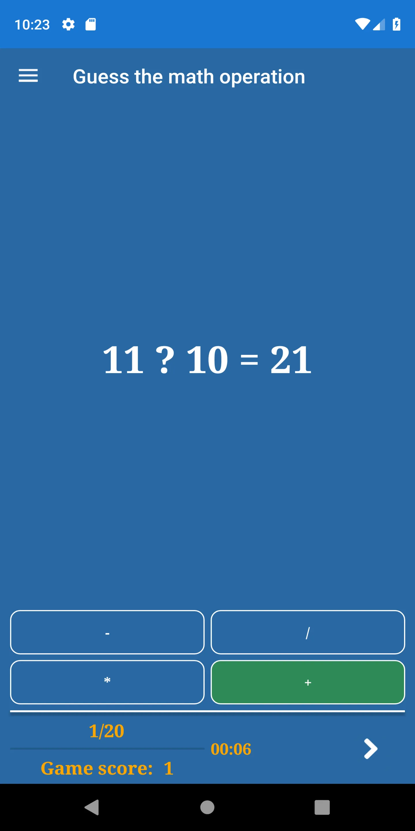 Math games: mathematics quiz | Indus Appstore | Screenshot