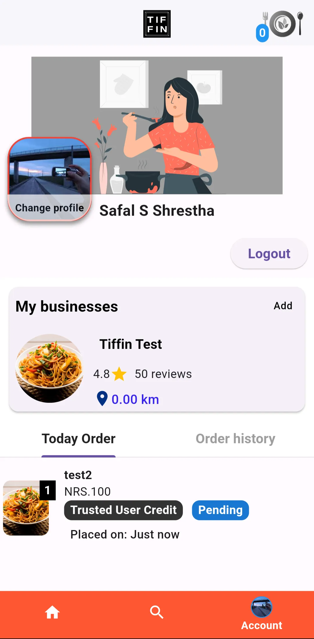 Tiffin | Indus Appstore | Screenshot