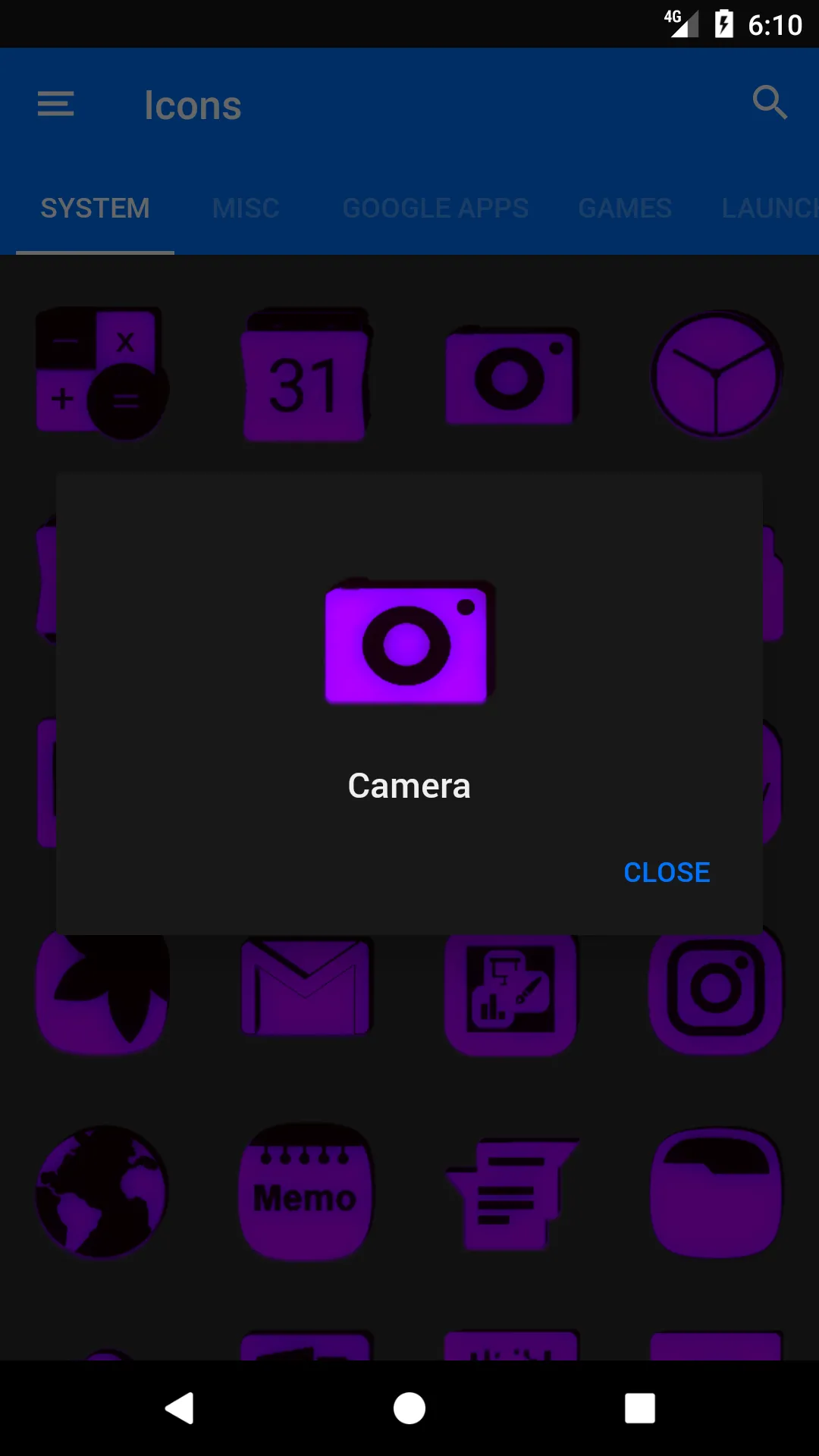 Purple and Black Icon Pack | Indus Appstore | Screenshot