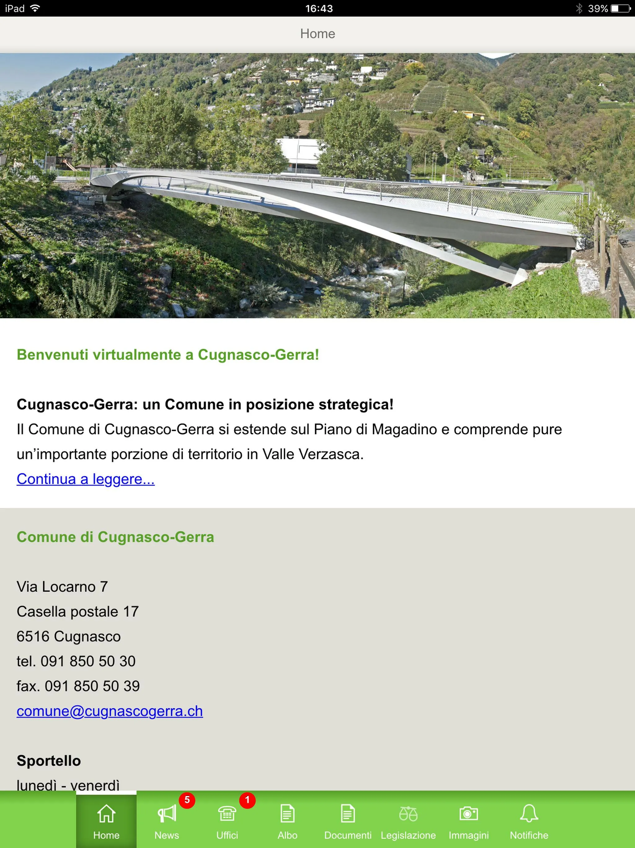 Comune di Cugnasco - Gerra | Indus Appstore | Screenshot