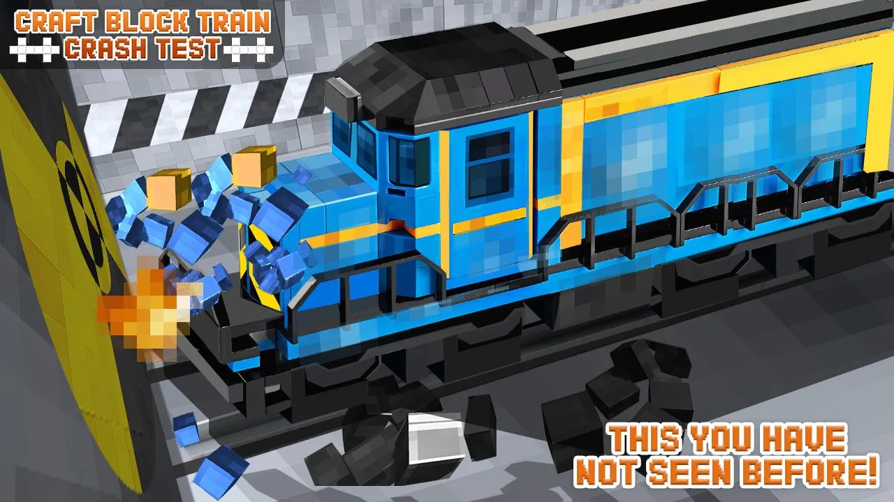 Craft Block Train Crash Test | Indus Appstore | Screenshot